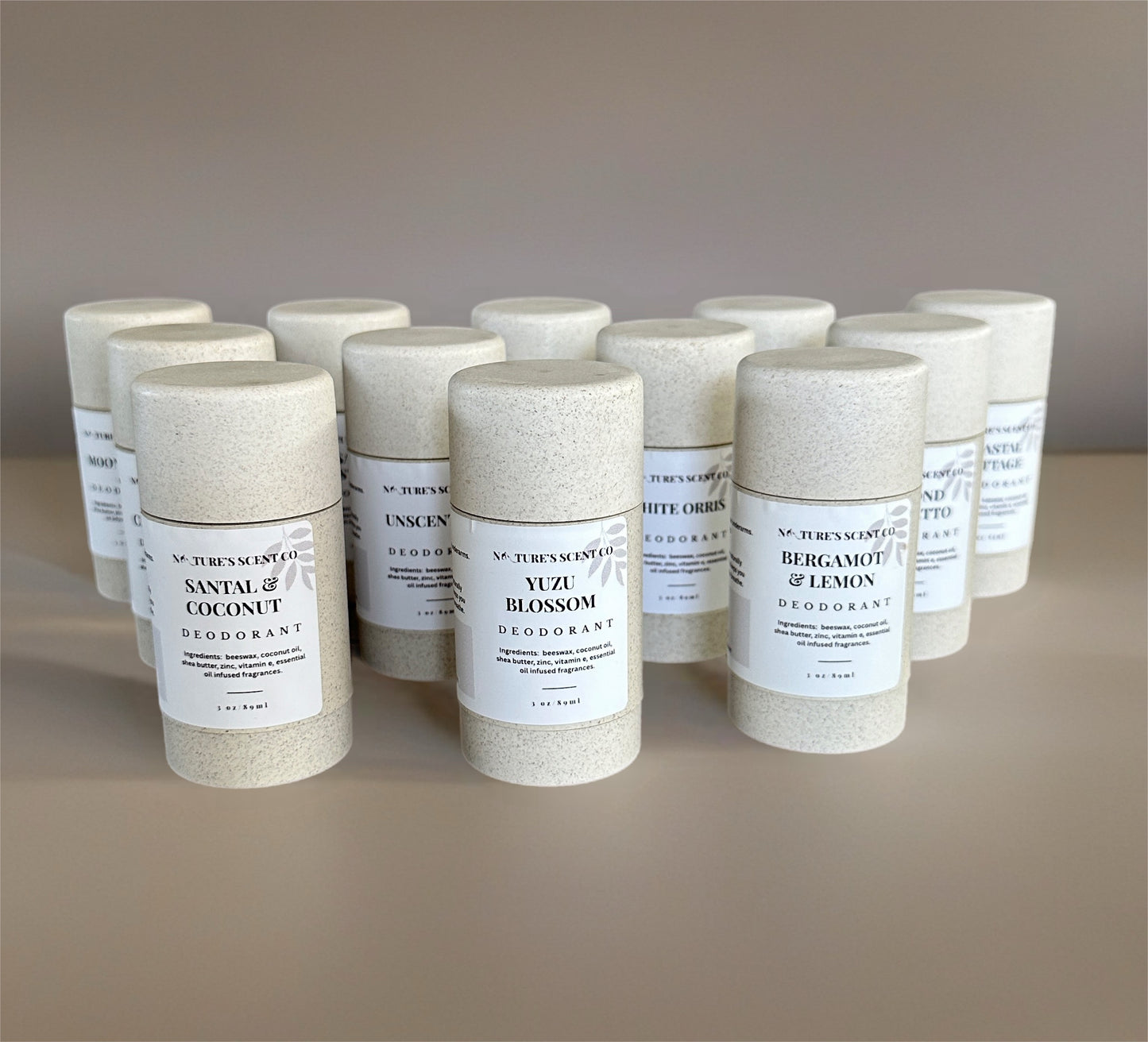 All-Natural Beeswax Deodorant – Full Size & Travel Size | Aluminum-Free, Baking Soda-Free, Eco-Friendly