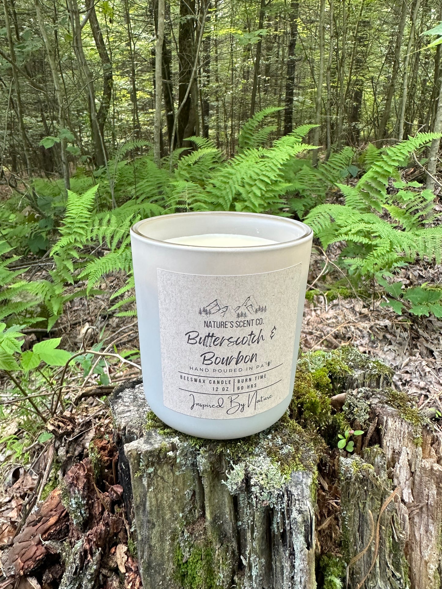 Butterscotch & Bourbon Beeswax Candle
