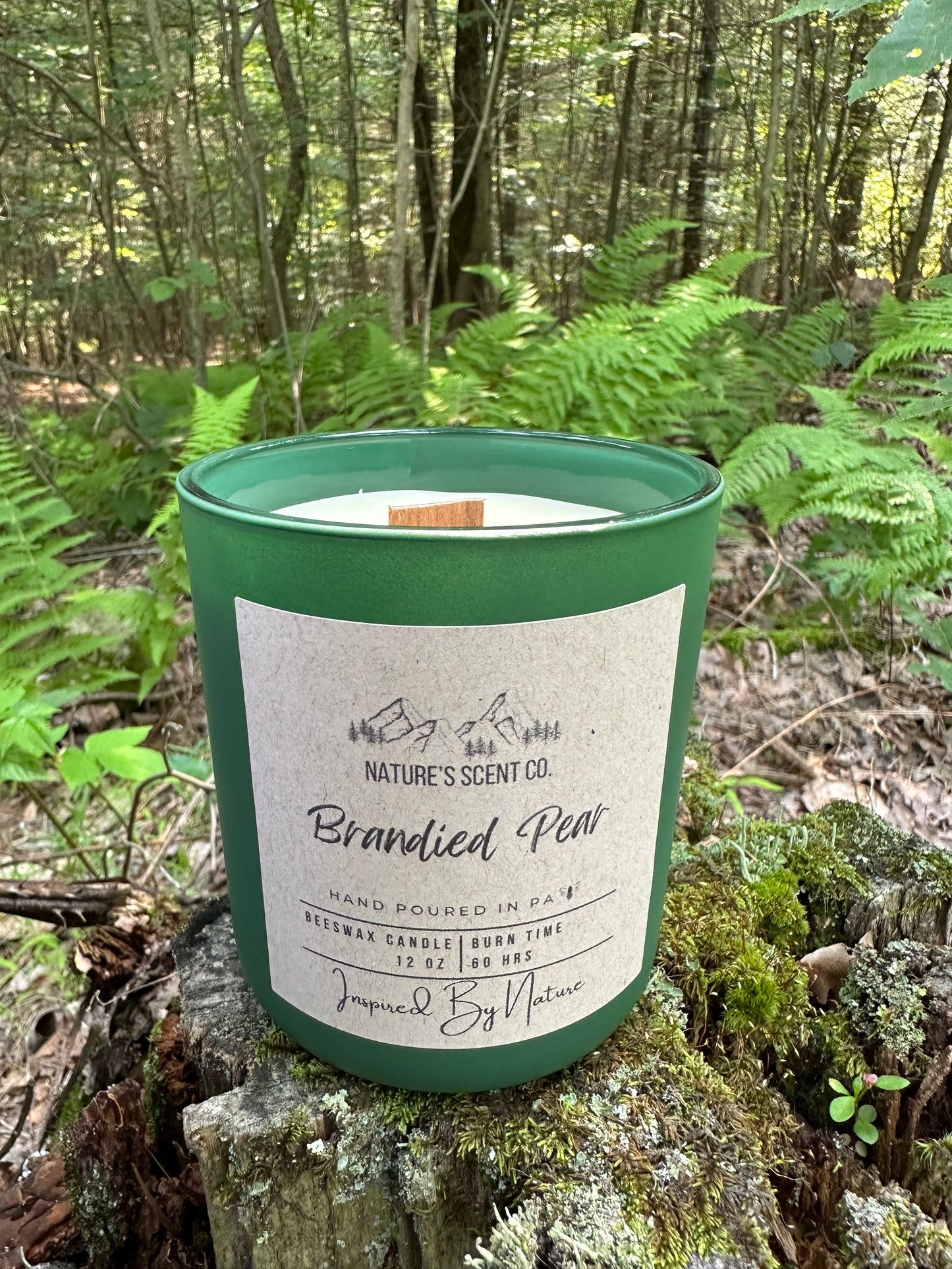 Brandied Pear Beeswax Candle