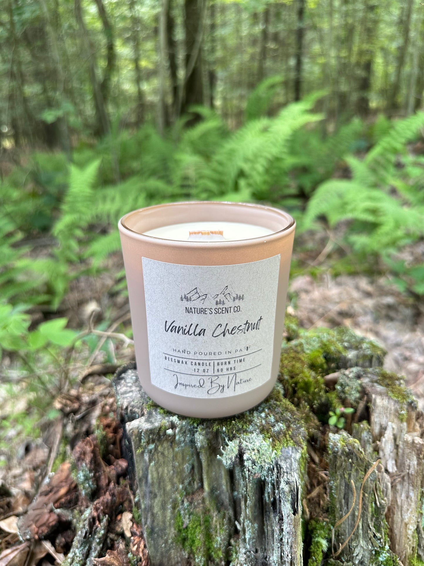 Vanilla Chestnut Beeswax Candle