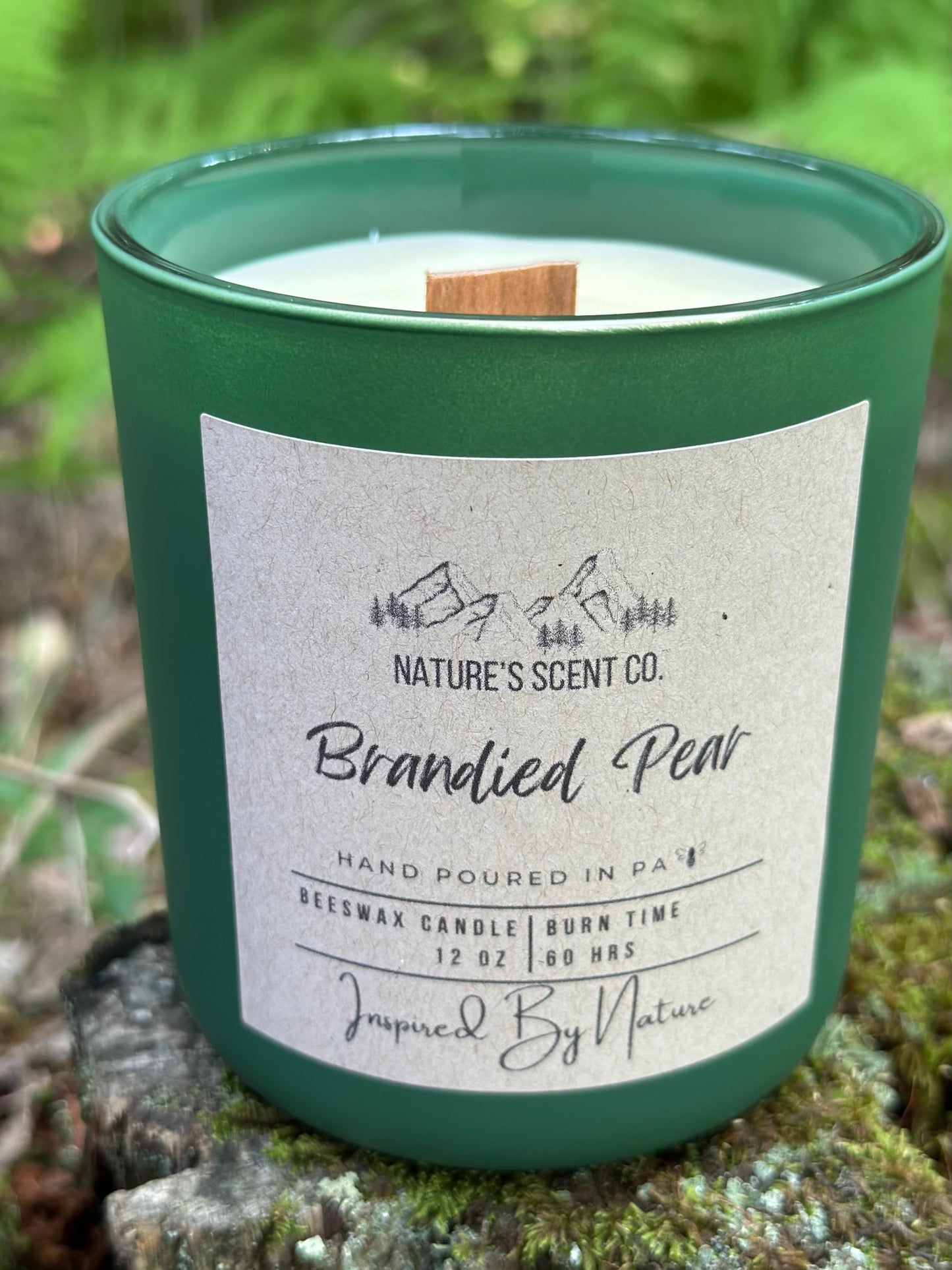 Brandied Pear Beeswax Candle