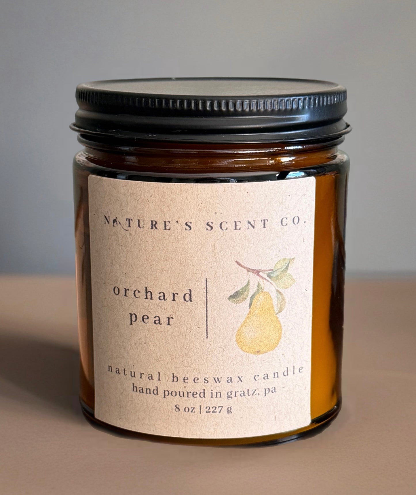 Orchard Pear Beeswax Candle