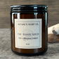 The Wood Shed Amber Jelly Jar Beeswax Candle | For Him | Mandle