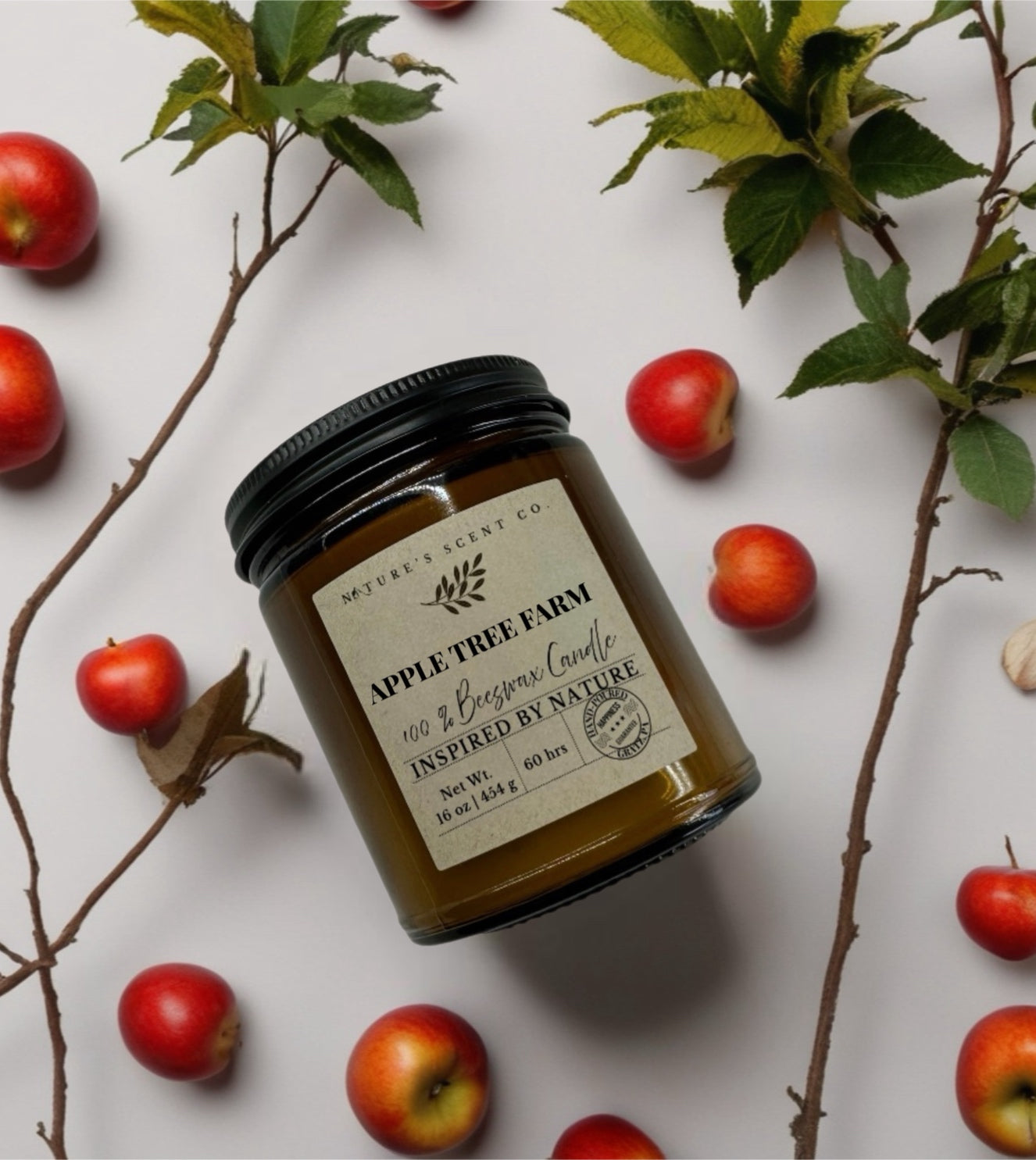 Apple Tree Farm Beeswax Candle