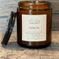 Morning Dew Amber Jelly Jar Beeswax Candle