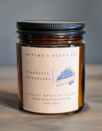 Blueberry Cheesecake Beeswax Candle