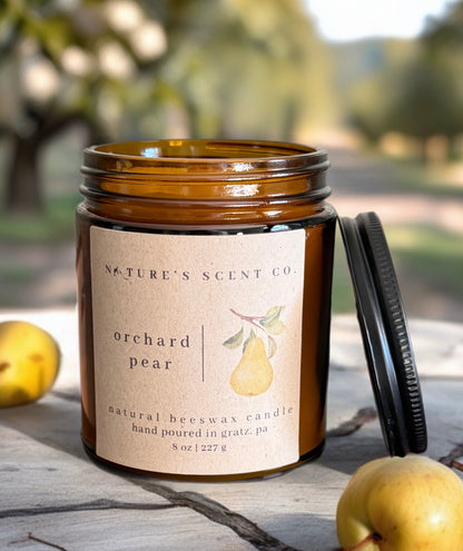 Orchard Pear Beeswax Candle