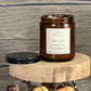Mountain Lodge Amber Jelly Jar Beeswax Candle
