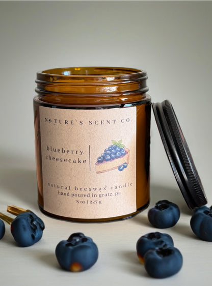 Blueberry Cheesecake Beeswax Candle