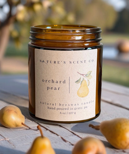 Orchard Pear Beeswax Candle