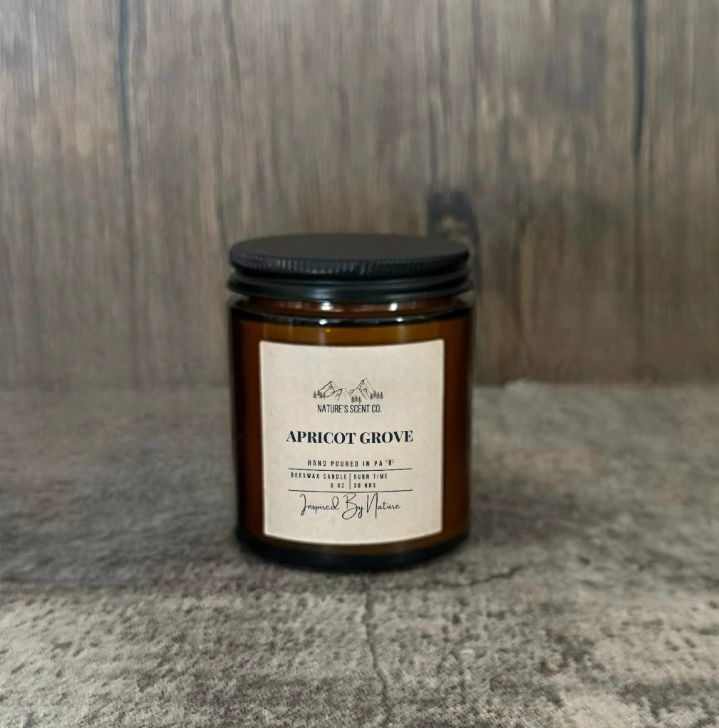 Apricot Grove Beeswax Candle