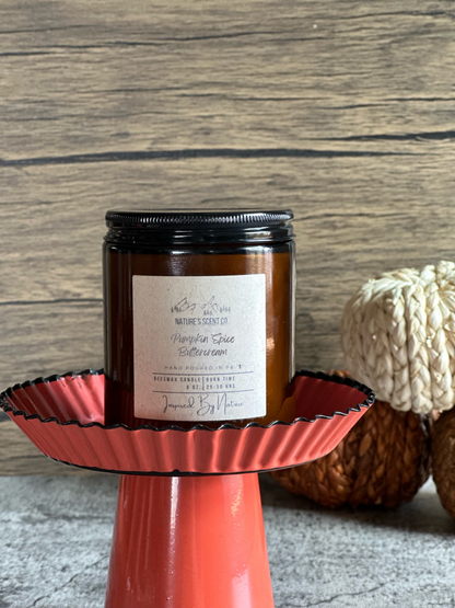 Pumpkin Spice Buttercream Beeswax Candle