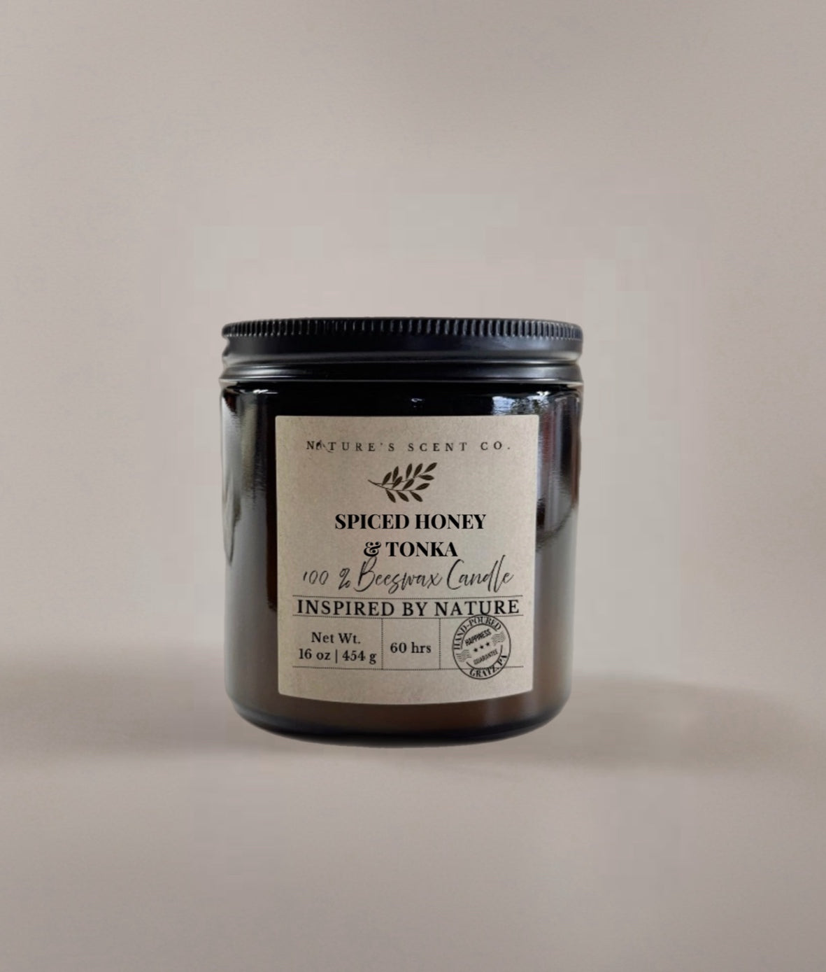 Spiced Honey & Tonka Beeswax Candle