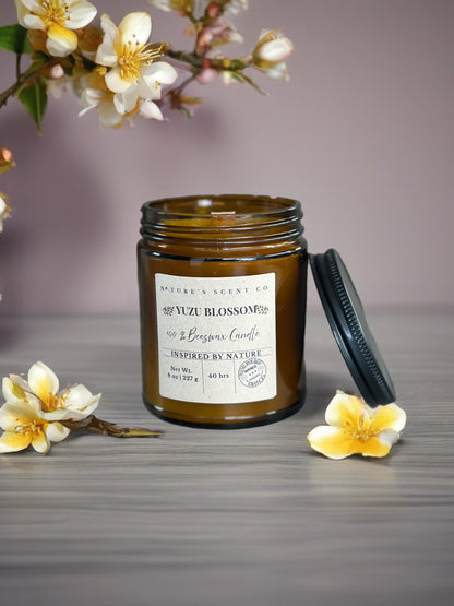 Yuzu Blossom Beeswax Candle