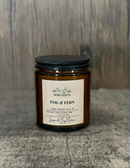 Fog + Fern Beeswax Candle