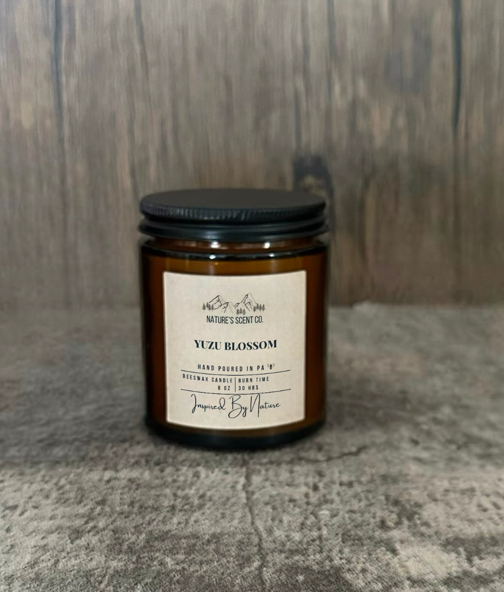 Yuzu Blossom Beeswax Candle