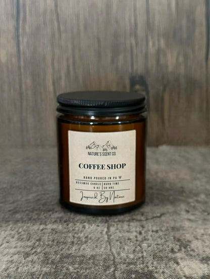 Coffee Shop Beeswax Candle