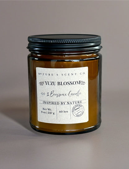 Yuzu Blossom Beeswax Candle
