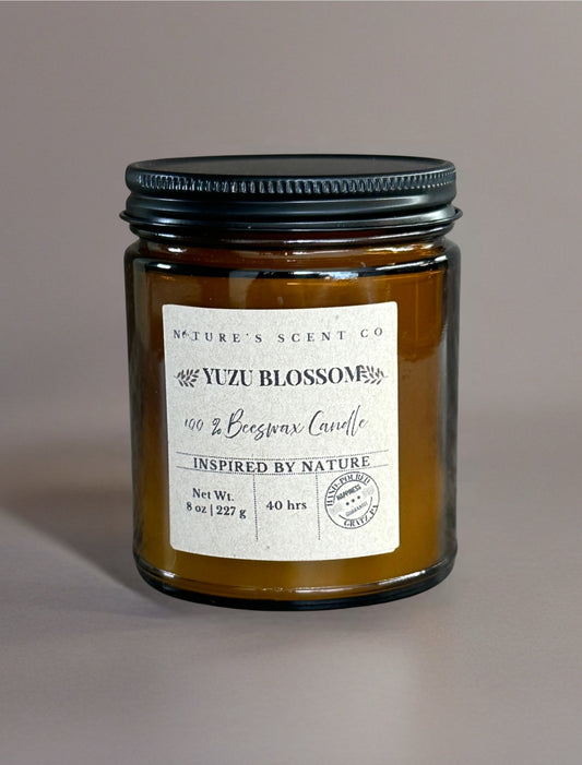 Yuzu Blossom Beeswax Candle
