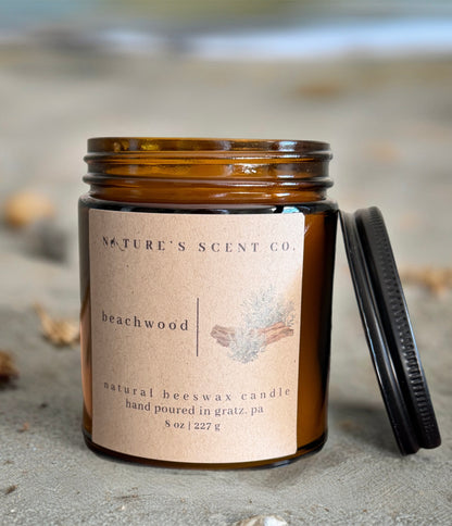 Beachwood Beeswax Candle