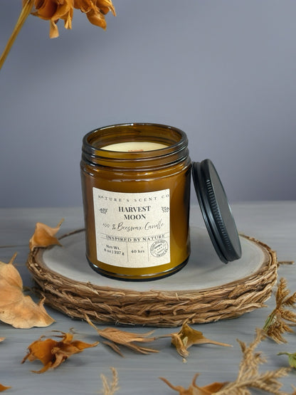 Harvest Moon Beeswax Candle