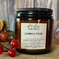 Cranberry Woods Jelly Jar Beeswax Candle