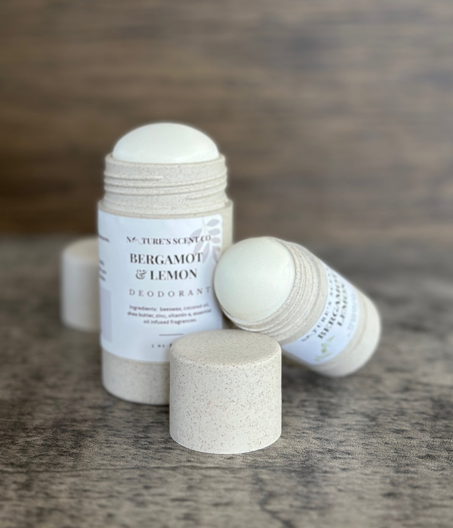 All-Natural Beeswax Deodorant – Full Size & Travel Size | Aluminum-Free, Baking Soda-Free, Eco-Friendly
