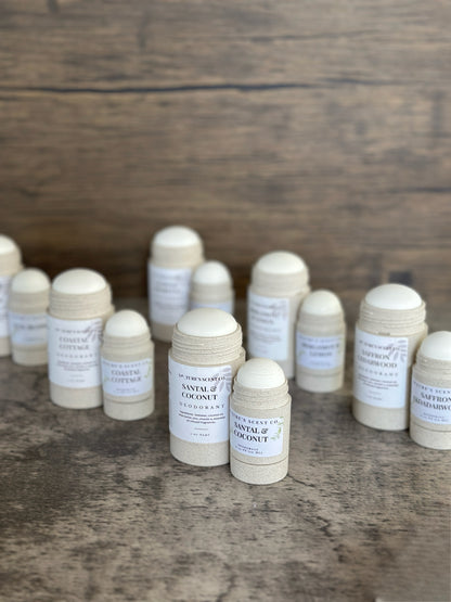 All-Natural Beeswax Deodorant – Full Size & Travel Size | Aluminum-Free, Baking Soda-Free, Eco-Friendly
