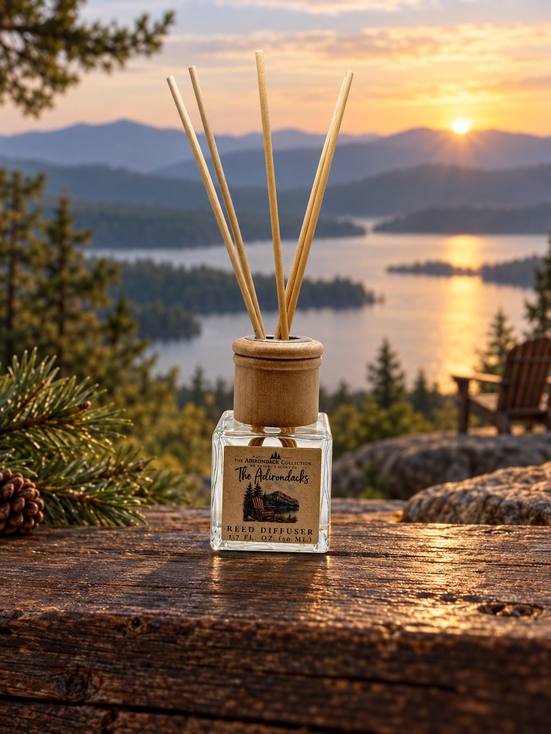 Adirondack Collection Reed Diffuser — Flameless | Non-Toxic