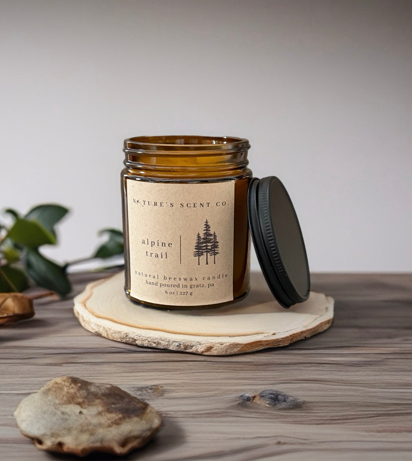 Alpine Trail Beeswax Candle