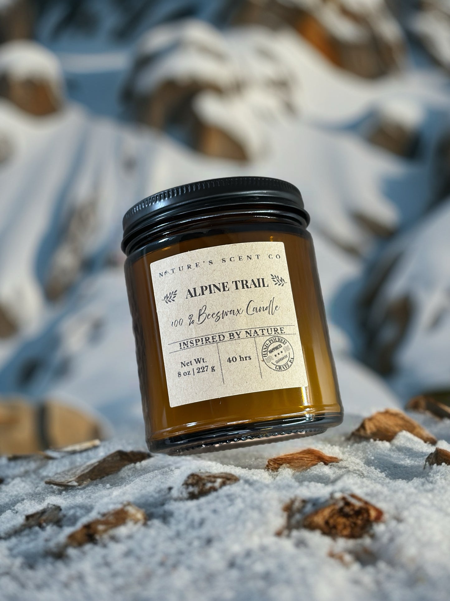 Alpine Trail Beeswax Candle