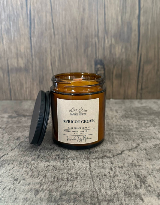 Apricot Grove Beeswax Candle