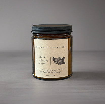 Black Raspberry Vanilla Beeswax Candle