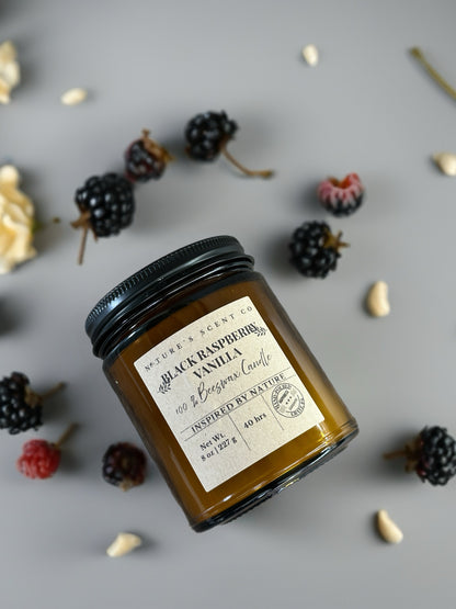 Black Raspberry Vanilla Beeswax Candle