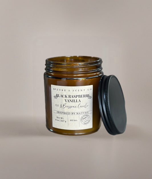 Black Raspberry Vanilla Beeswax Candle