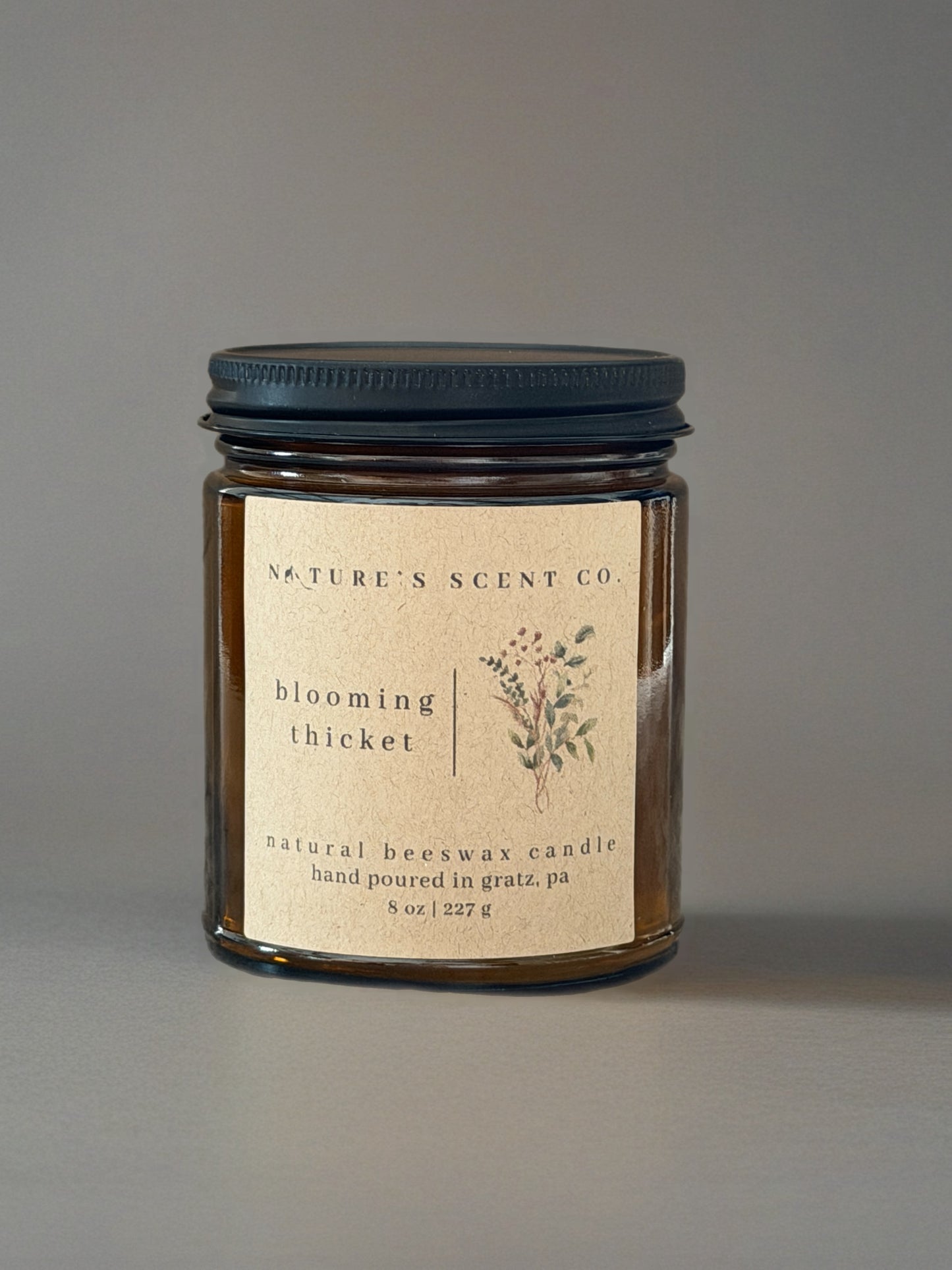 Blooming Thicket Beeswax Candle
