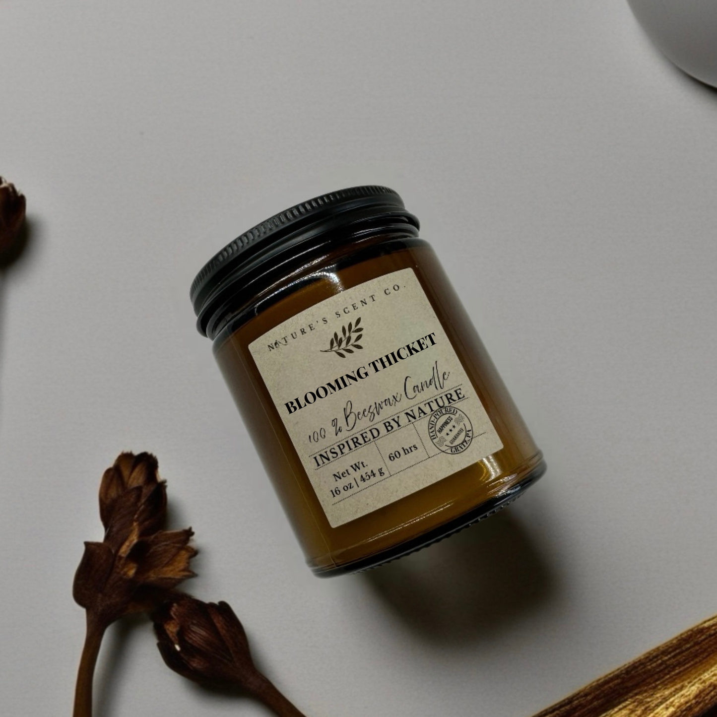 Blooming Thicket Beeswax Candle