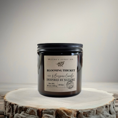 Blooming Thicket Beeswax Candle