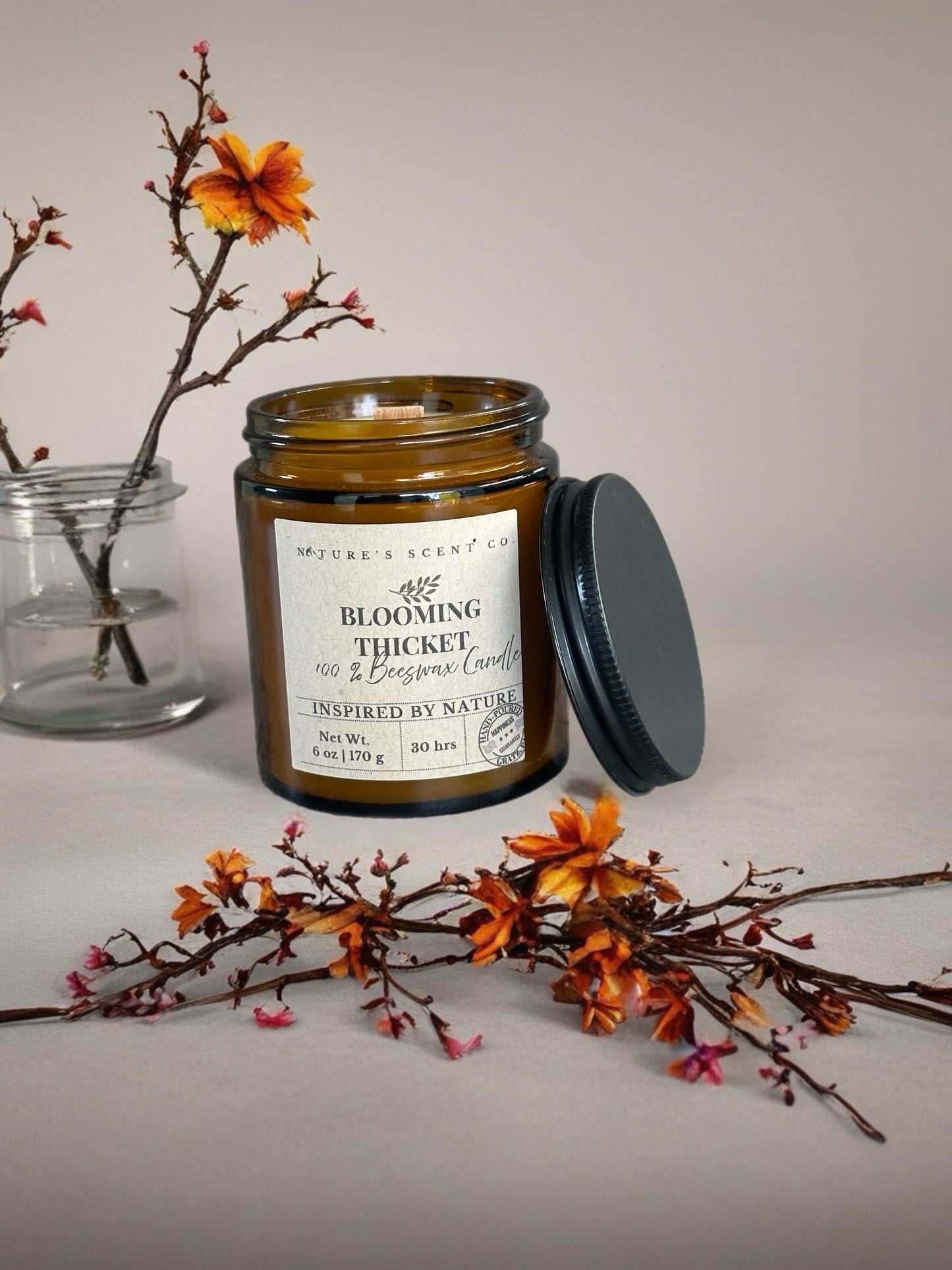 Blooming Thicket Beeswax Candle