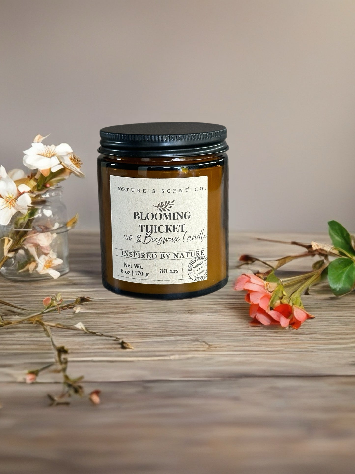 Blooming Thicket Beeswax Candle