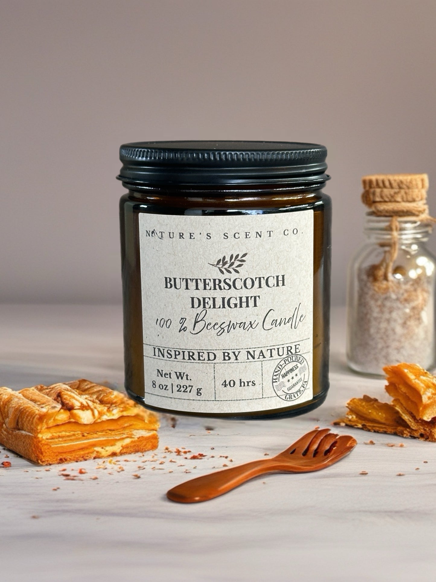Butterscotch Delight Beeswax Candle
