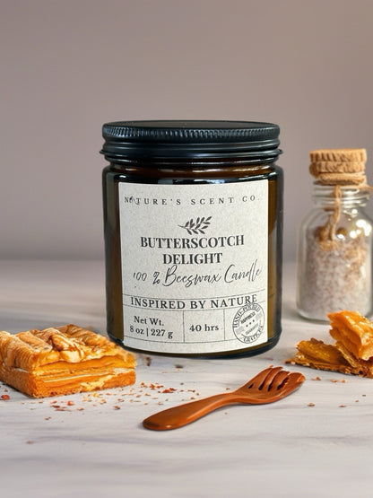 Butterscotch Delight Beeswax Candle