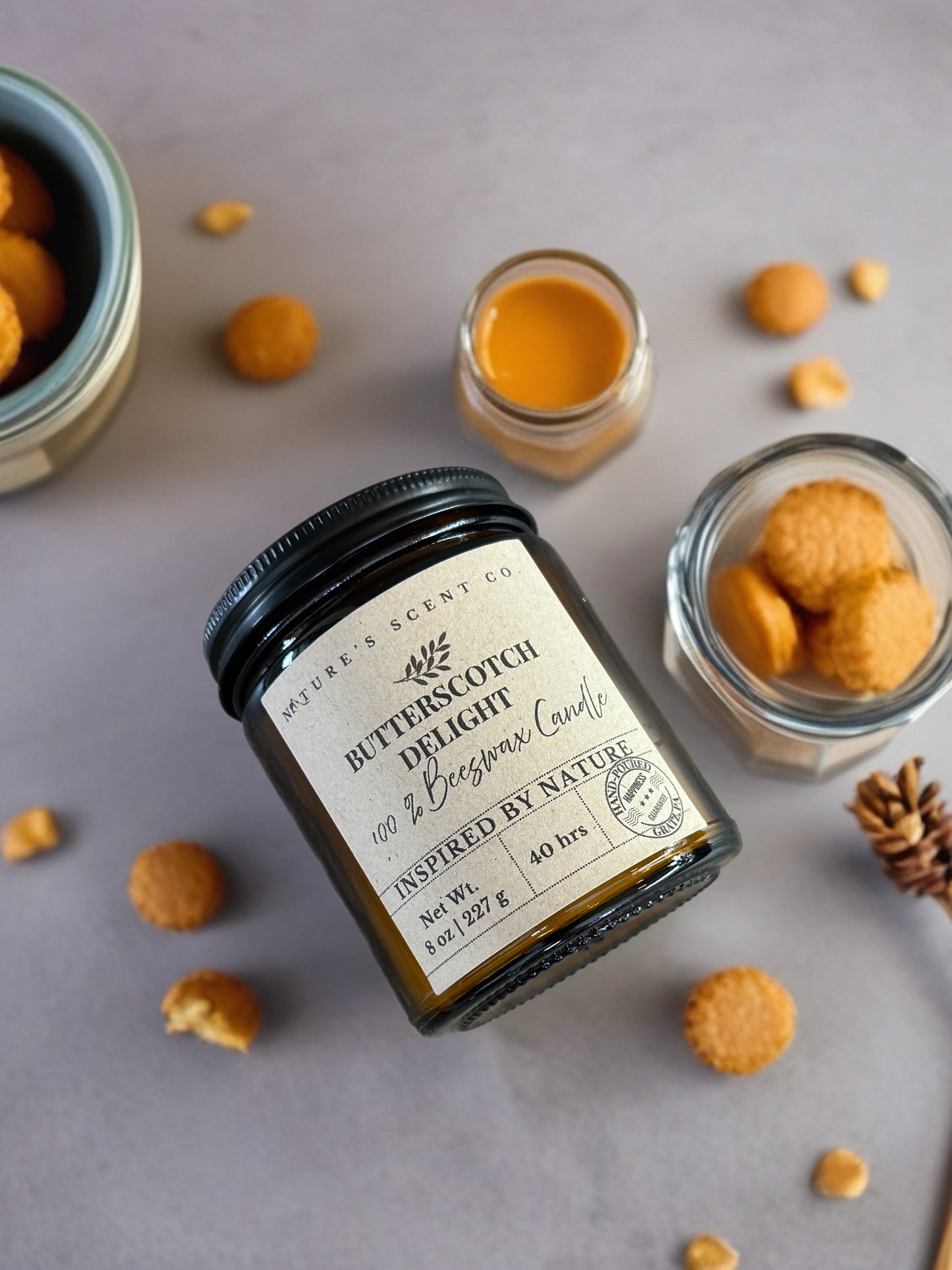 Butterscotch Delight Beeswax Candle