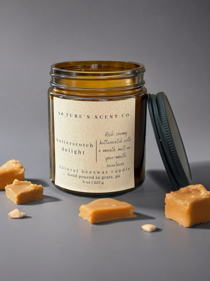 Butterscotch Delight Beeswax Candle