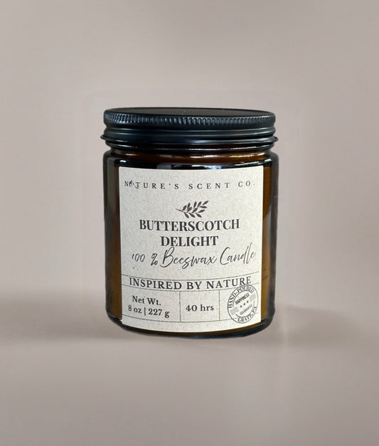 Butterscotch Delight Beeswax Candle