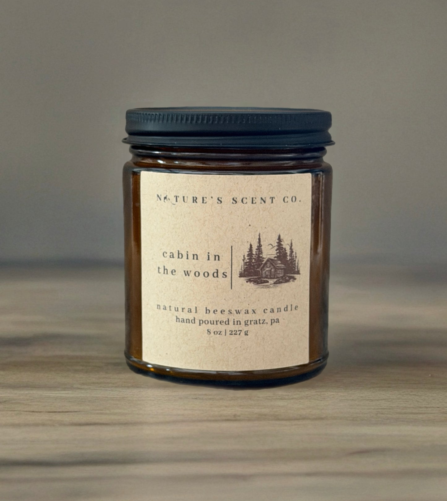 Cabin In The Woods Beeswax Candle