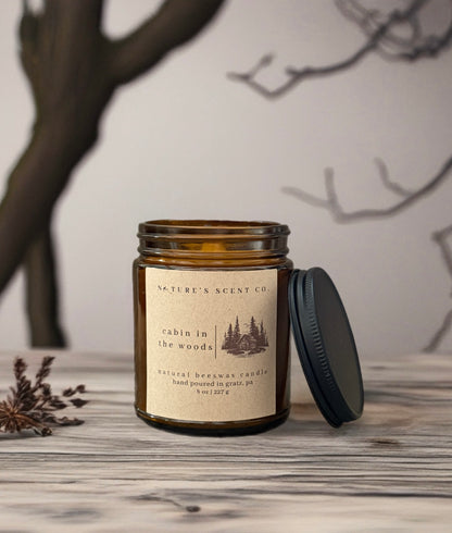 Cabin In The Woods Beeswax Candle