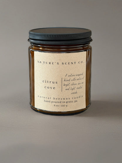 Citrus Cove Beeswax Candle