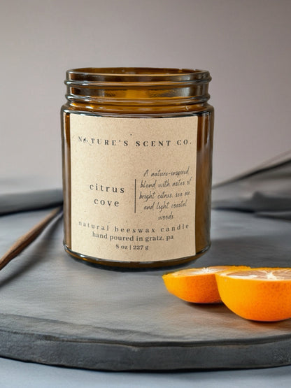 Citrus Cove Beeswax Candle
