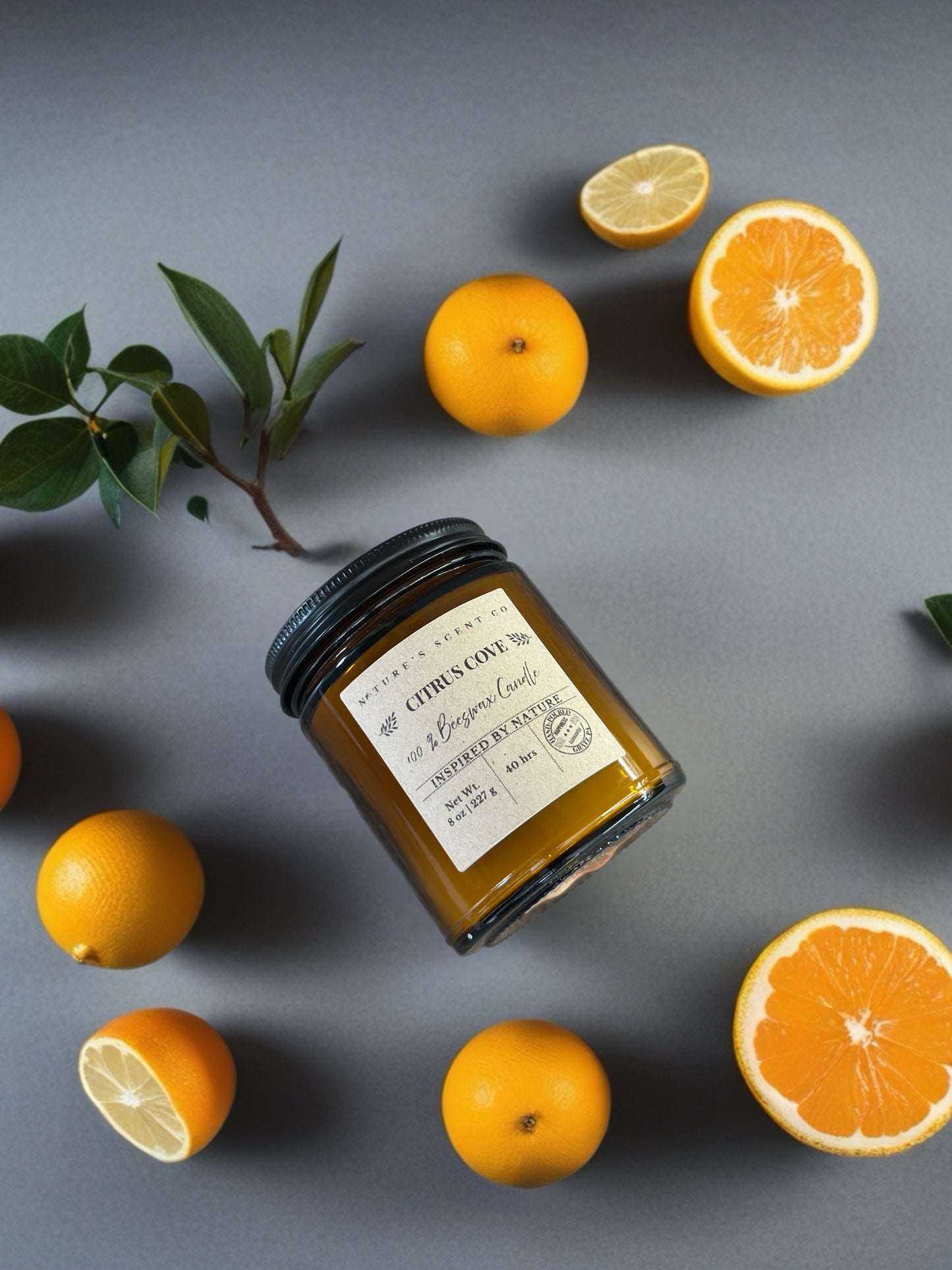 Citrus Cove Beeswax Candle